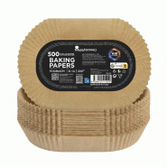 Masterpro - Set de 500 moules rectangulaires en papier pour friteuse à air 15,5x8x4 cm, antiadhésifs et jetables, pour 2-4 L jusqu’à 230 °C - be