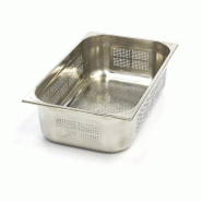 Maxima Récipient gastronorm - 1/1 GN - profondeur 15 cm - acier inoxydable - perforé – 53 × 32.5 × 15 cm - AKS-09367604