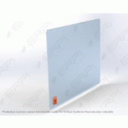 VITRE ECRAN PROTECTION PLEXIGLASS TRANSPARENT 35X45CM COMPTOIR ACCUEIL  RÃâCEPTION SEPARATION LATÃâRALE BOUCLIER HYGIAPHONE A02