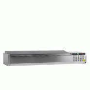Vitrine réfrigérée GN1/4 GVC33-180 S/S Inox L1800mm 33592 TEFCOLD