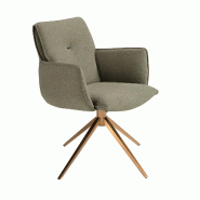 AC ANGEL CERDA Angel Cerdá Chaise pivotante en tissu vert olive 4238C 62 x 75 x 83 - vert textile 8435631044857