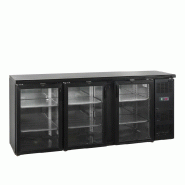 Arrière bar réfrigéré 3 portes CBC310G noir TEFCOLD