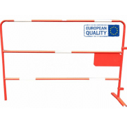 Barrière de chantier 25 plaque latéral bar25 - marque vbmateriel Barrière de chantier 25 plaque latéral bar25 - marque vbmateriel