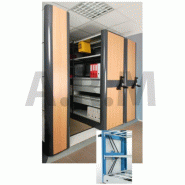 Base mobile  pour le déplacement de rayonnages de grandes dimensions - FLIP