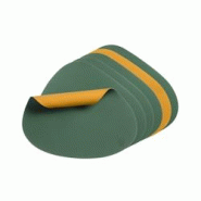Bjorn Set de table curve réversible - 6 pièces - Cuir recyclé jaune moutarde et vert sapin - multicolore 3701488308394 Bjorn Set de table curve réversible - 6 pièces - Cuir recyclé jaune moutarde et vert sapin - multicolore 3701488308394