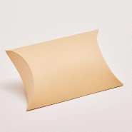 Boîte berlingot carton kraft 10x10x3,5cm - par 20