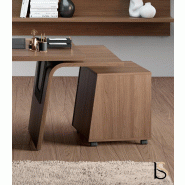 Caisson mobile pour bureau Larus - Dellarovere - Droite, Noyer
