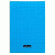 Calligraphe Lot de 5 Cahier Ligne 8000 A4, 140p./70 feuilles 90 g/m² piquées, couv. PP bleue, Séyès - 3210330182520