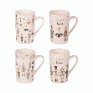 Coffret de 4 mugs Nutcracker 38 cl - Décoré Rond Porcelaine Table Passion 12x8 cm - multicolore porcelaine 3106232313370 Coffret de 4 mugs Nutcracker 38 cl - Décoré Rond Porcelaine Table Passion 12x8 cm - multicolore porcelaine 3106232313370