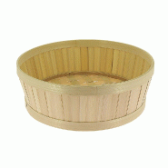 Corbeille bambou ronde naturel Ø32x10 cm - par 20