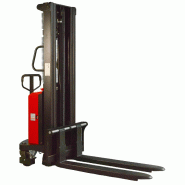 Gerbeur semi-électrique 1000 kg - Levée 3000 mm - Mât duplex - Batterie AGM 120 Ah MW Tools SES1030