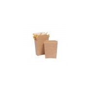 Grand coffret à frites refermable kraft brun - papiers service - en carton - nn05150005