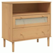 Helloshop26 - Buffet bahut commode armoire meuble de rangement organisateur cuisine salle de séjour salon aspect rotin 80 x 40 x 80 02_0036233 - 3000 Helloshop26 - Buffet bahut commode armoire meuble de rangement organisateur cuisine salle de séjour salon aspect rotin 80 x 40 x 80 02_0036233 - 3000