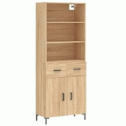 Helloshop26 - Buffet bahut commode armoire meuble de rangement organisateur cuisine salle de séjour salon haut sonoma 69,5 x 34 x 02_0034152 - 300021 Helloshop26 - Buffet bahut commode armoire meuble de rangement organisateur cuisine salle de séjour salon haut sonoma 69,5 x 34 x 02_0034152 - 300021