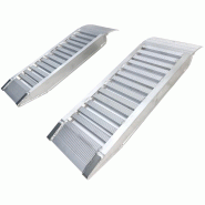 Jeu de rampes courtes aluminium 3000kg 1260x300mm largeur utile 240mm MW Tools SOK0900