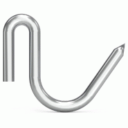 Lioninox Crochet inox de boucher a tige spécial pour agneaux en packs - 3701637622647