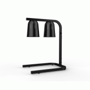 METRO PROFESSIONAL Lampe chauffante GWL2000A, aluminium, 36 x 50 x 75 cm, 250 W, hauteur réglable (60-76 cm), noir - noir aluminium DS571