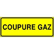 Panneau de signalisation - coupure gaz