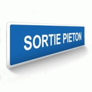 Panneau de signalisation pour parking · Sortie piétons - 48 x 10 cm DECOHO - bleu 3701563942307 Panneau de signalisation pour parking · Sortie piétons - 48 x 10 cm DECOHO - bleu 3701563942307