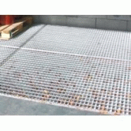 Plateforme de rétention en acier galvanisé - Volume 145L - Charge 1700kg