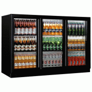 Réfrigérateur bar avec 3 portes coulissantes en verre, 320 litres, -1°/+5°C 1380x500x910 mm - VIRTUS - 0651637362711