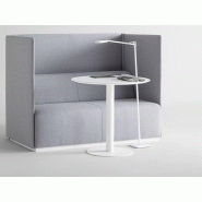 Table de réunion ronde laquée Flat avec chant biseauté - diamètres variés - pas chère