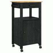 VidaXL Chariot de cuisine MONZA Noir 48 x 40 x 88,5 cm - 42027034