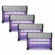 4x Destructeurs D'insectes Electrique 20w Anti-moustiques 80m2 Silencieux Usage Non Intensif Perel - gris 3665476823620 4x Destructeurs D'insectes Electrique 20w Anti-moustiques 80m2 Silencieux Usage Non Intensif Perel - gris 3665476823620