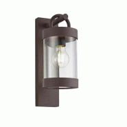 Applique extérieure E27 rouille -  détecteur crépuscule - Trio - Sambesi - marron 4017807413939