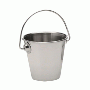 APS lot de 4 seaux en inox 7 x 6,5 cm. Présentation - argenté acier 4004133236462