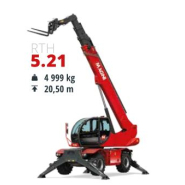 Chariot télescopique  rotatif stabilisateur pivotant - Magni TH - RTH 5.21