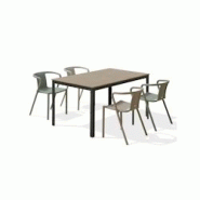 DCB GARDEN Ensemble repas de jardin 4 places en aluminium gris anthracite - BOSTON DIEGO - gris aluminium BOSTONTB150+DIEGOX4 DCB GARDEN Ensemble repas de jardin 4 places en aluminium gris anthracite - BOSTON DIEGO - gris aluminium BOSTONTB150+DIEGOX4