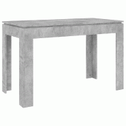 Décoshop26 - Table de salle à manger design moderne 120 x 60 x 76 cm bois d'ingénierie gris DEC036866 - gris Bois massif 3000261441434