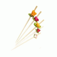 ECOLOMIQUE - 100 Pcs - Pique bambou décor fleur - H: 120 mm, idéal pour vos présentations - ECO210BBFLEUR1 - Bambou ECO210BBFLEUR1 ECOLOMIQUE - 100 Pcs - Pique bambou décor fleur - H: 120 mm, idéal pour vos présentations - ECO210BBFLEUR1 - Bambou ECO210BBFLEUR1