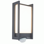 Lumisky Applique murale d'extérieur sur secteur QUBO GREY LED H7,6cm Aluminium Dark Grey - gris 3666162013790