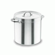 Marmite droite avec couvercle Lacor Chef Aluminium 40 cm - argenté inox 20140