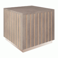 Podium bas Vertigo T03 MDF naturel et béton 45x45x40cm