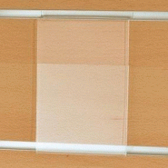 Porte affiche PET A4 vertical - transparent - épaisseur 1mm