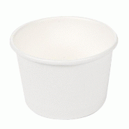 Pot en carton 70ml Ø6/5x4cm blanc - par 1000