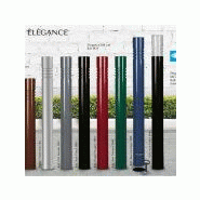 Poteau Acier Élegance à Gorge H120 - Diamètre 10 cm - PMR - Hauteur 100 cm - Acier S235 Poteau Acier Élegance à Gorge H120 - Diamètre 10 cm - PMR - Hauteur 100 cm - Acier S235