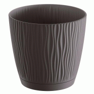 Prosperplast - Pot SANDY P 1,6 L - 14,9x14,9x13,9 cm, coloris Anthracite - gris plastique polypropylène ZA3932