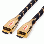 Roline gold câble hdmi ultra hd avec ethernet, m/m, 2 m_0