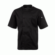 Veste de cuisine mixte Cool Vent Chef Works Montreal noire XS - XS noir B054-XS
