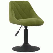 VidaXL Tabouret de bar Vert clair Velours Modèle Flex Luna - 335318_0