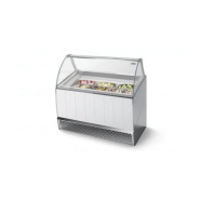 Vitrine à crèmes glacées froid ventilé, pour chr, traiteurs, boulangeries, pâtisseries, marchands de glace et snacks -  bermudalx isa