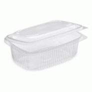 300 Barquettes Micro-ondables 1000 ml à Couvercle Attenant (185 x 135 x H. 84 mm) en PP Pratiques et Résistantes - D-Work - transparent 3664100211239 300 Barquettes Micro-ondables 1000 ml à Couvercle Attenant (185 x 135 x H. 84 mm) en PP Pratiques et Résistantes - D-Work - transparent 3664100211239