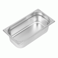 Bac inox 18/10 GN 1/3 professionnel 100mm - 176 x 100 x 325 mm - VOGUE - 0615402032223 Bac inox 18/10 GN 1/3 professionnel 100mm - 176 x 100 x 325 mm - VOGUE - 0615402032223