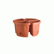 Bama Vase d'angle Victoria avec soucoupe - orange 8007633302152 Bama Vase d'angle Victoria avec soucoupe - orange 8007633302152