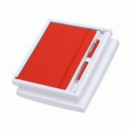 Bloc-notes et stylo rouge - 8412536821158