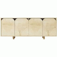 Buffet 4 portes en aggloméré Lazio Bohem chêne Hanah Home - 8684284023904 Buffet 4 portes en aggloméré Lazio Bohem chêne Hanah Home - 8684284023904